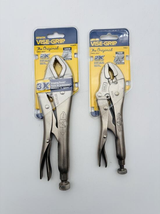 IRWIN Other - New. Set of 2 "The Original" Irwin 10CR & 7WR Vise Grip Locking Pliers Sealed